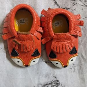 ❌SOLD❌Itzy Ritzy fox baby moccasins